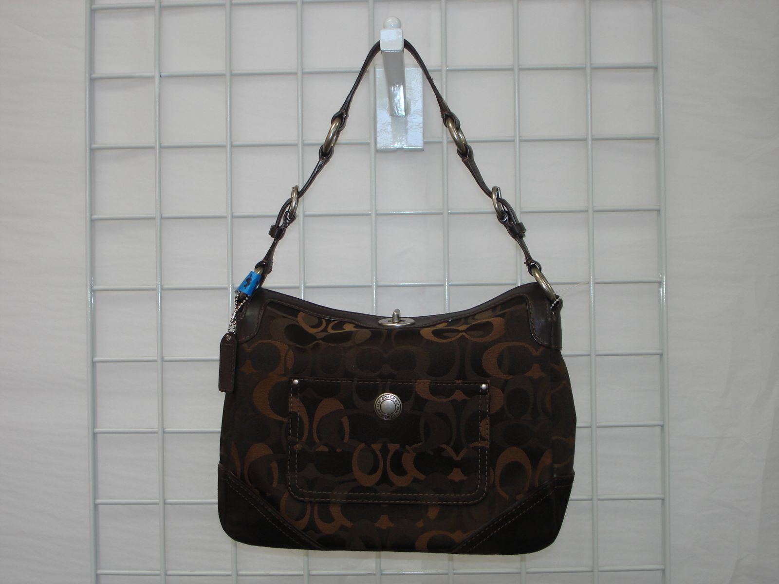バッグ COACH 7035 Chelsea Optic Signature Hobo Coach chelsea